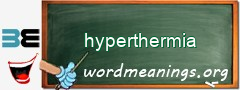 WordMeaning blackboard for hyperthermia